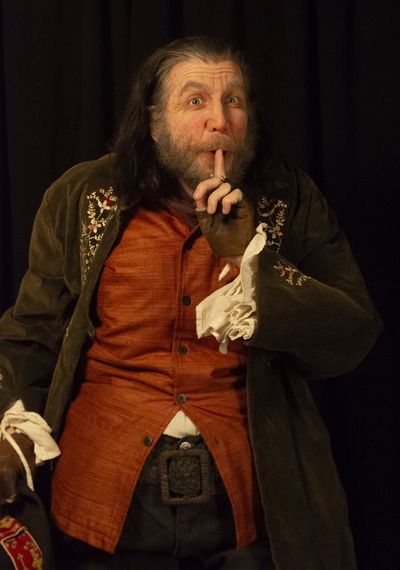 Joshua Koehn as Sir John Falstaff in Stag & Lion''s HENRY IV Parts I and II.     Perf Photo