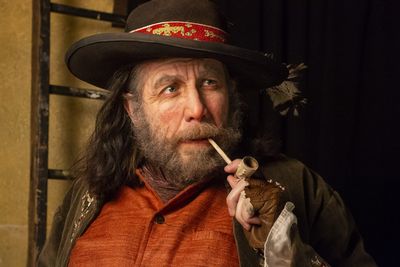 Joshua Koehn as Sir John Falstaff in Stag & Lion''s HENRY IV Parts I and II.     Perf Photo