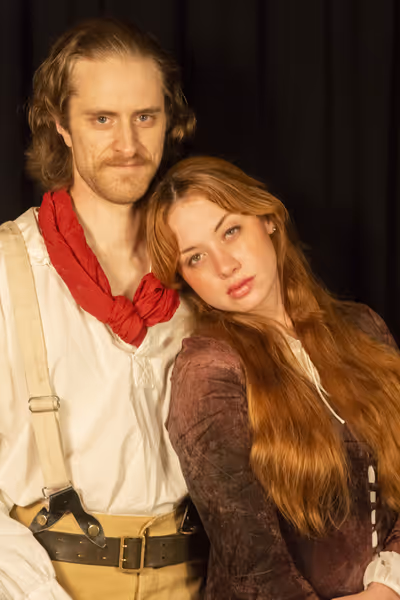 John Lichtwalt as Hotspur and Chelsea LeSage as Lady Percy in Stag & Lion''s HENRY IV Photo