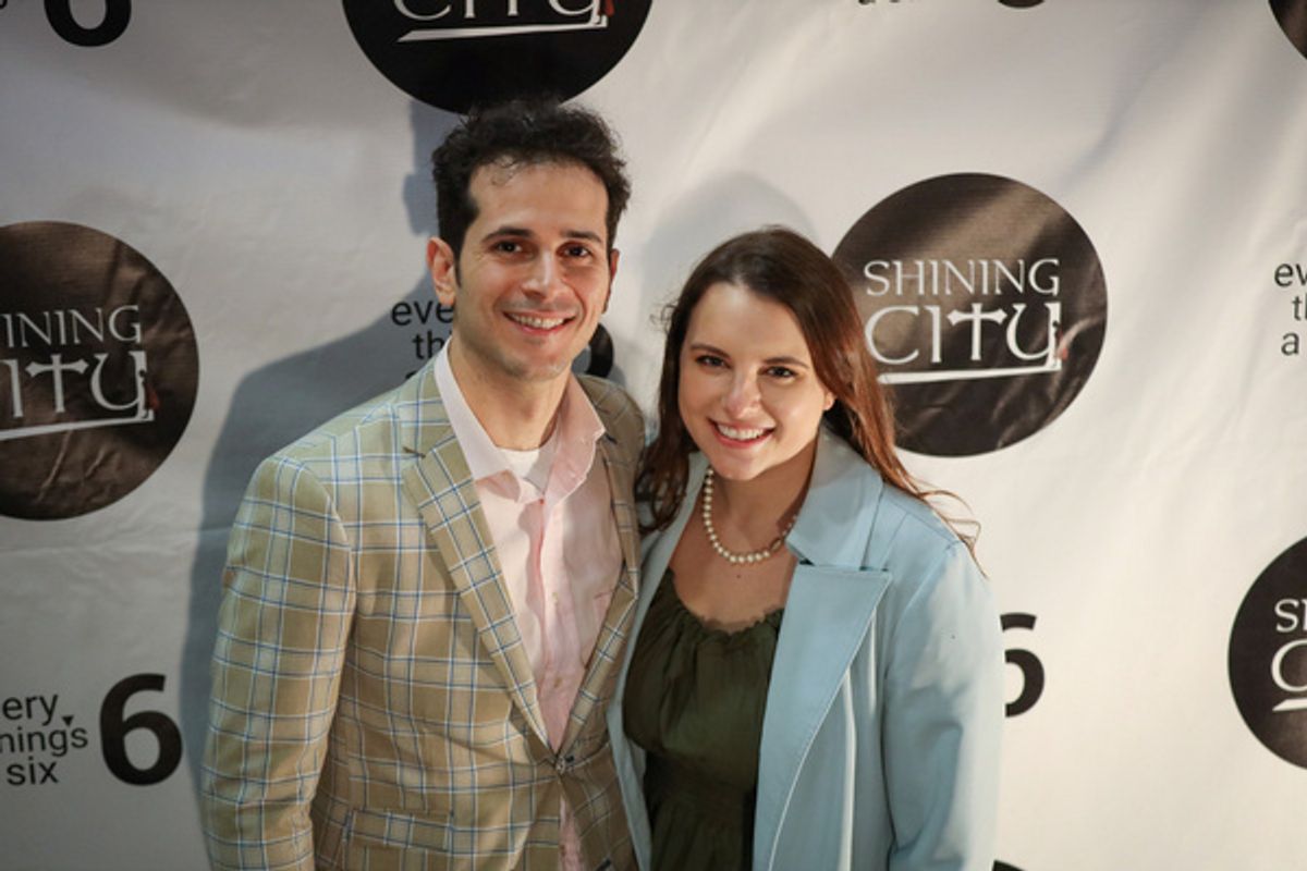 Vincenzo Hinckley and Nichole Naccash. at Photos: Opening Night Of SHINING CITY at The Paradise Factory