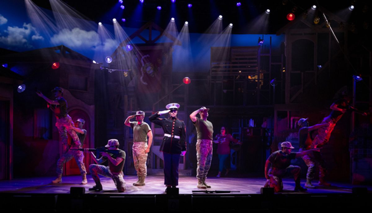 The cast at Photos: First Look at ¡AMERICANO! at New World Stages