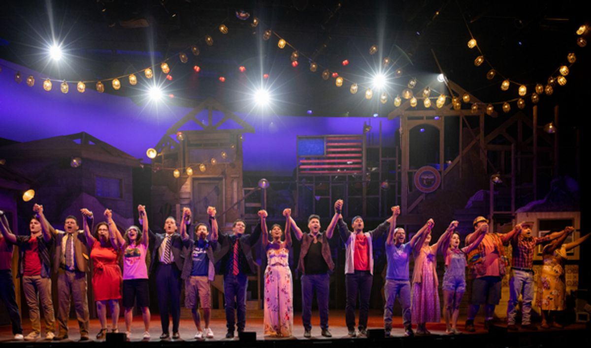 The cast at Photos: First Look at ¡AMERICANO! at New World Stages