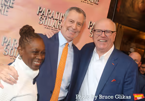 Chirlane McCray, Bill de Blasio and Producer Joe Crowley @ BroadwayWorld Chirlane McCray, Bill de Blasio and Producer Joe Crowley Photo