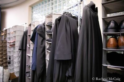 Rehearsal Cloaks and shoes. Photo