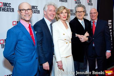 Will Cantler, Blake West, Christine Baranski, Bernie Telsey, Robert LuPone Photo
