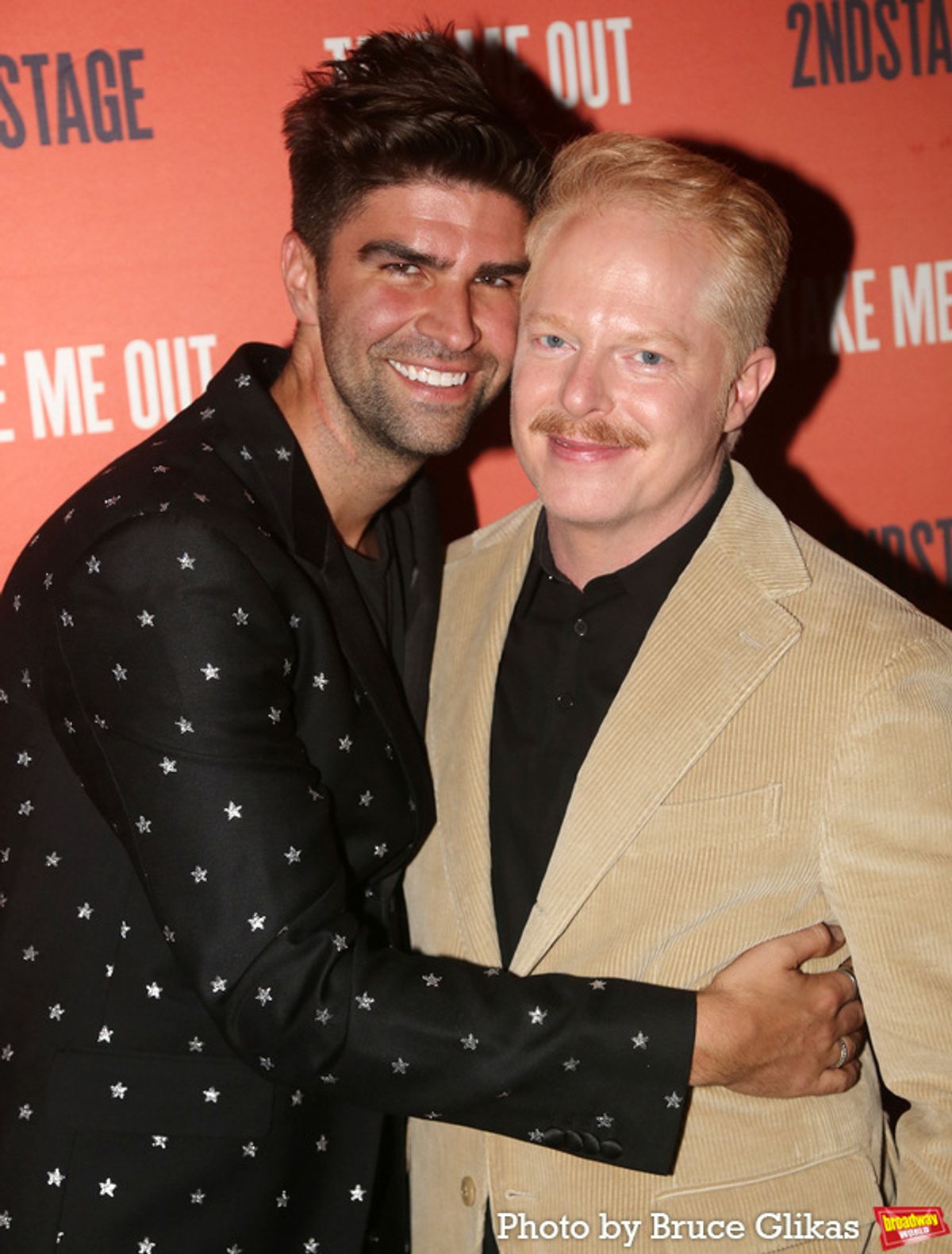 Justin Mikita and Jesse Tyler Ferguson at 