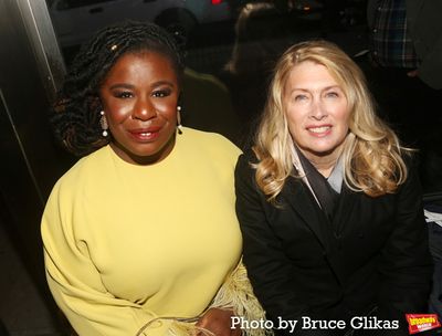 Uzo Aduba and Second Stage Artistic Director Carole Rothman Photo