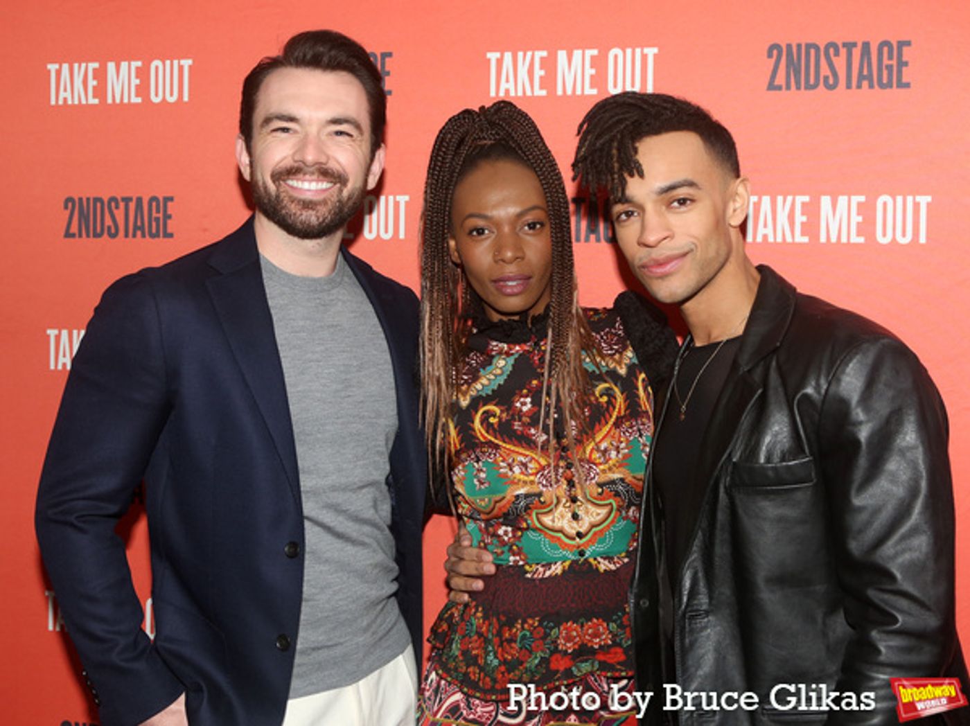 Photos: Stars Arrive on the Red Carpet at TAKE ME OUT Opening Night  Image