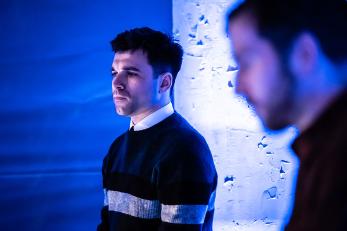 Pierro Niel-Mee as Ben and John MacCormick as Simon at 