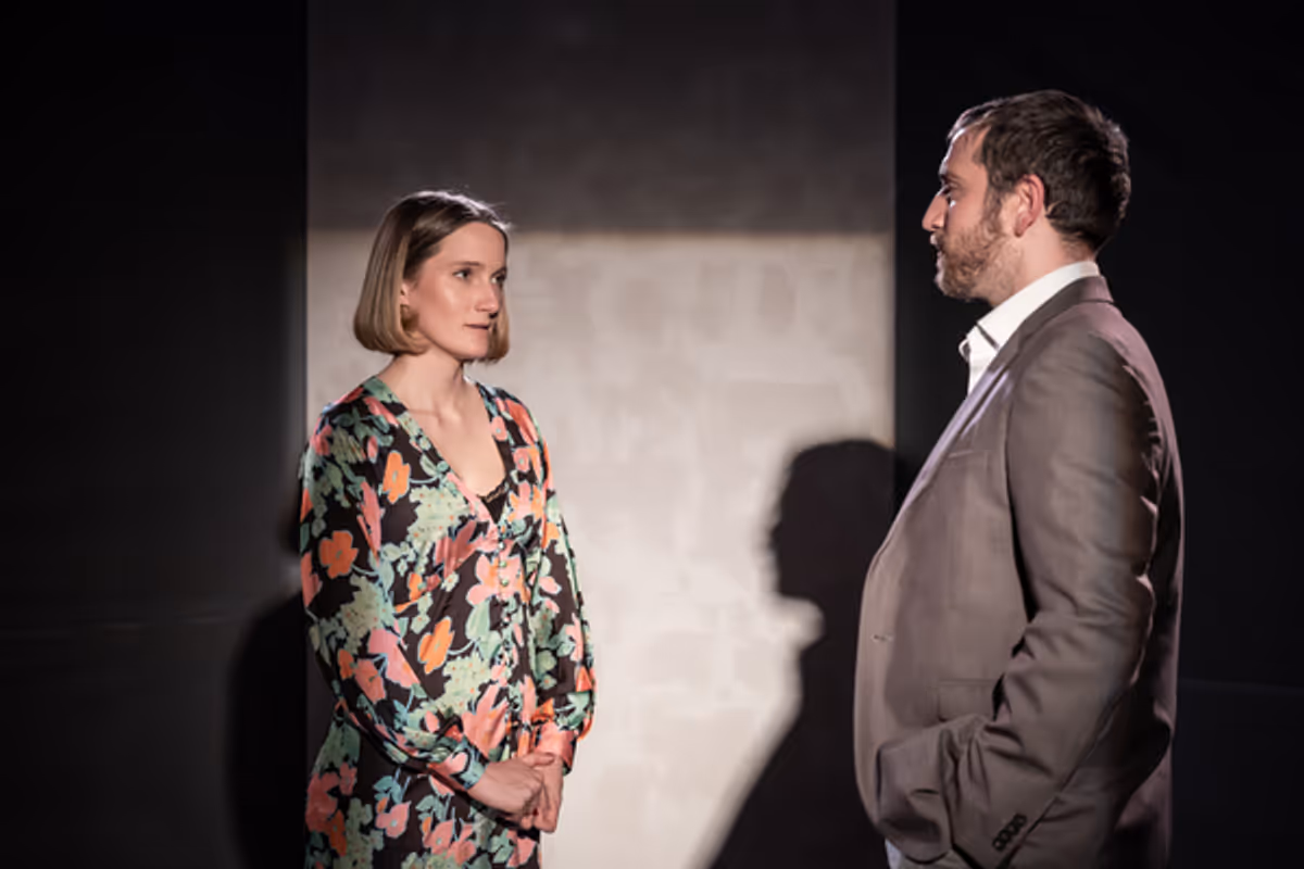 Allegra Marland as Julienne & John MacCormick as Simon at Photos: First Look at DIRTY HEARTS at the Old Red Lion