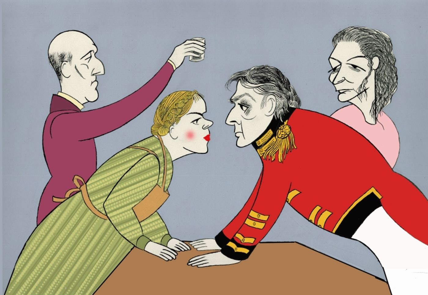 Ken Fallin Draws the Stage - A TOUCH OF THE POET  Image