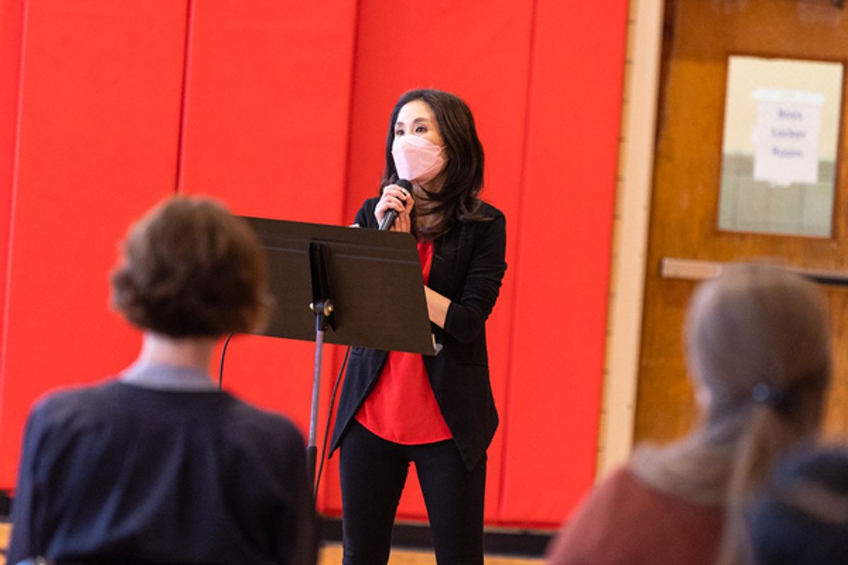 Chiho Feindler, Chief Program Officer, Save The Music Foundation at Photos: NYC Students Sing with the Queens from SIX