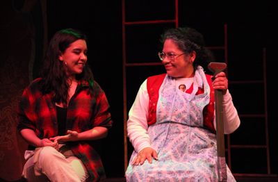 L TO R — MACEDONIA BULLINGTON, BERENICE DIAZ. Photo