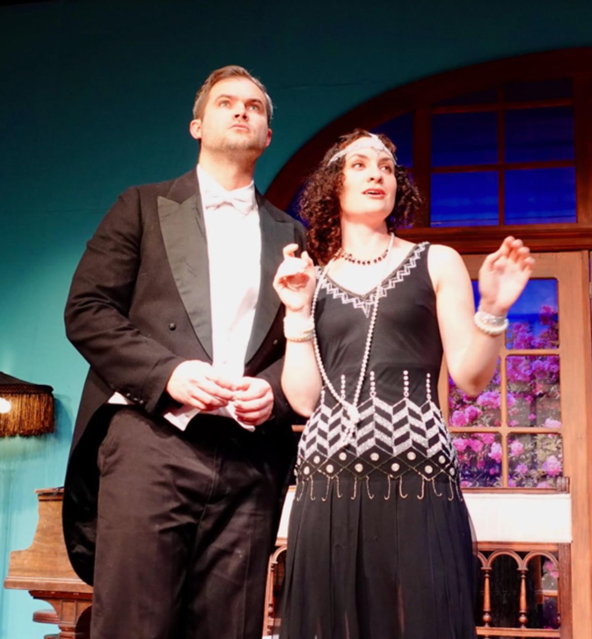 (l to r): Aaron Newcombe and Sally Rose Zuckert at Photos: Inside Look at The Town Players of New Canaan's Production of HAY FEVER