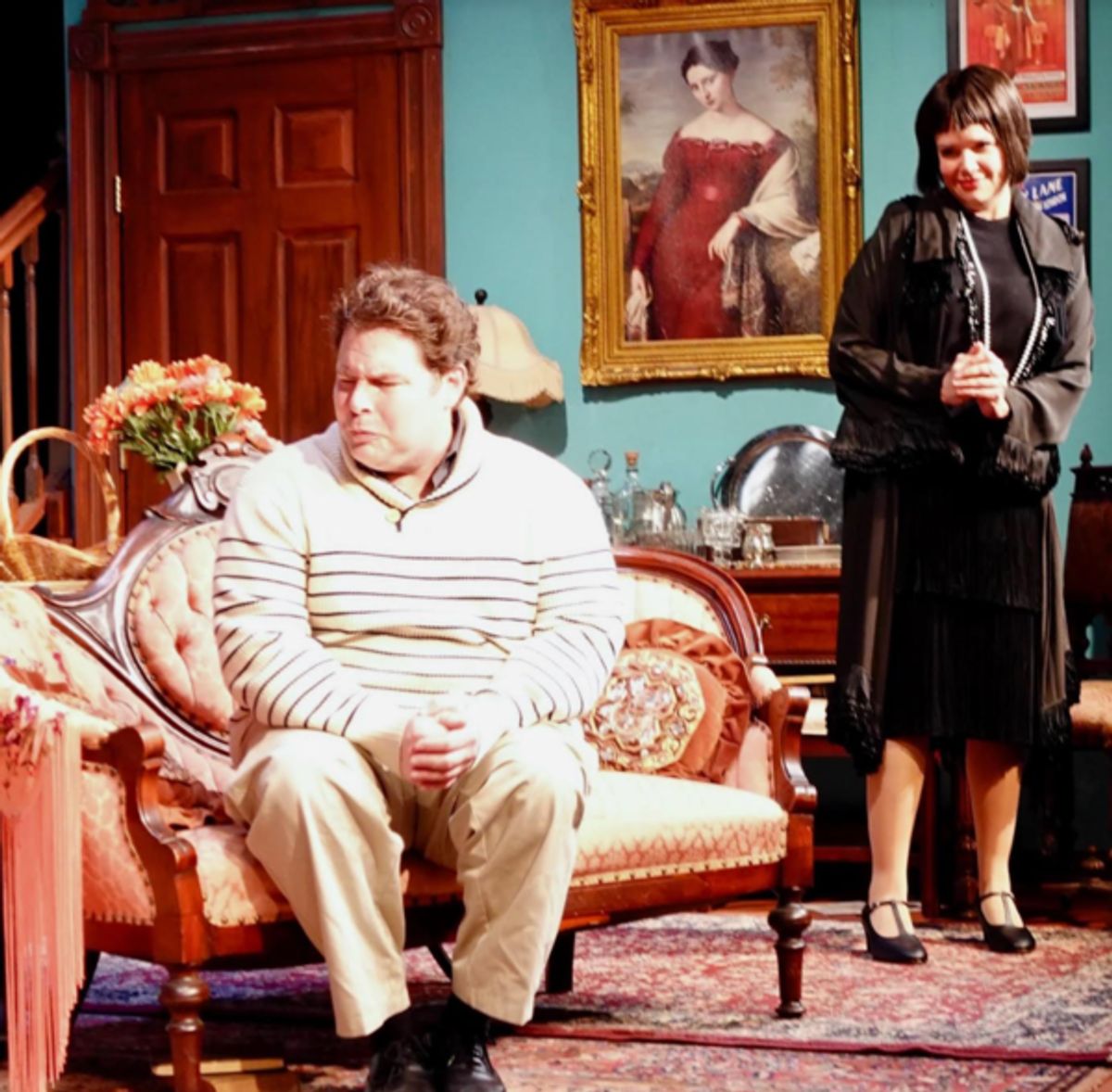 (l to r): Daniel Mann and Gillian Holt at 