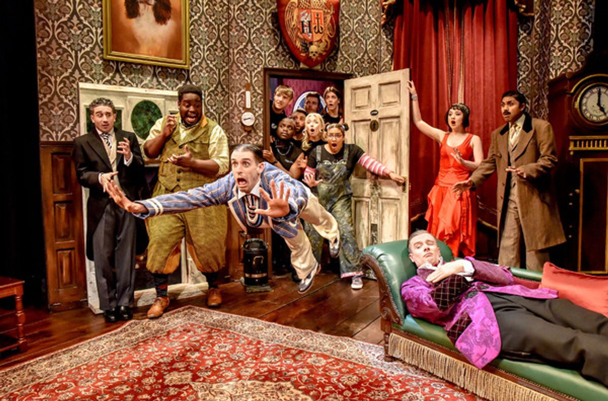 The company at Photos: Check Out the New Cast of THE PLAY THAT GOES WRONG