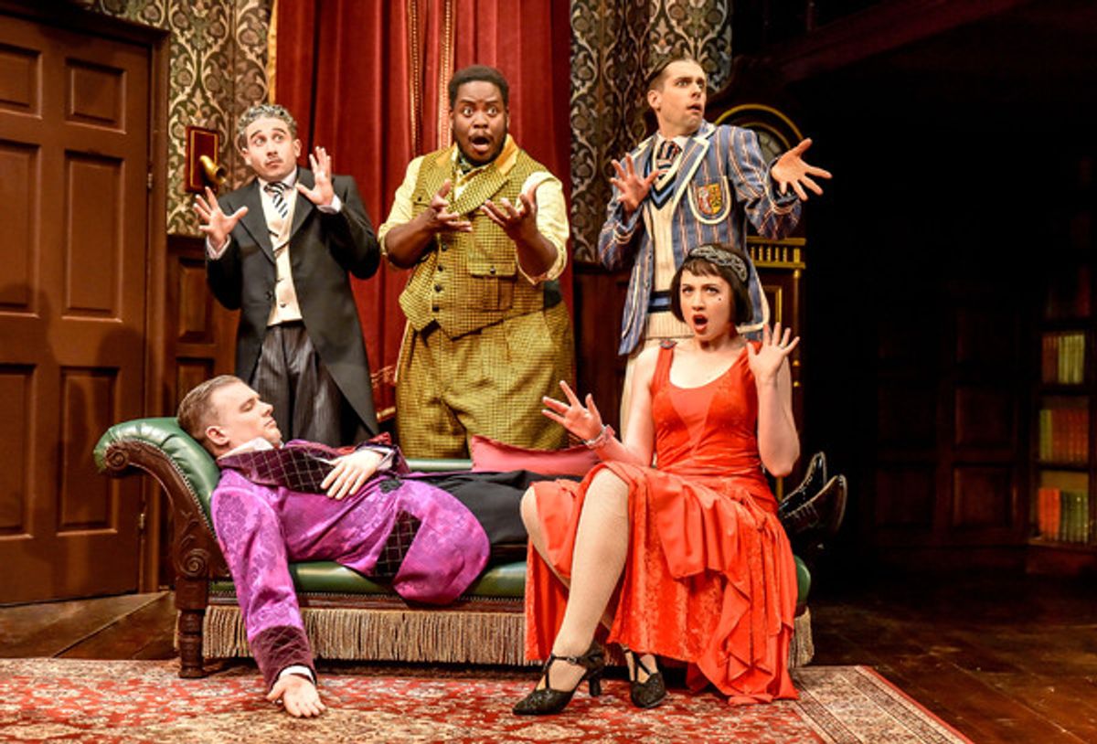 The company at Photos: Check Out the New Cast of THE PLAY THAT GOES WRONG
