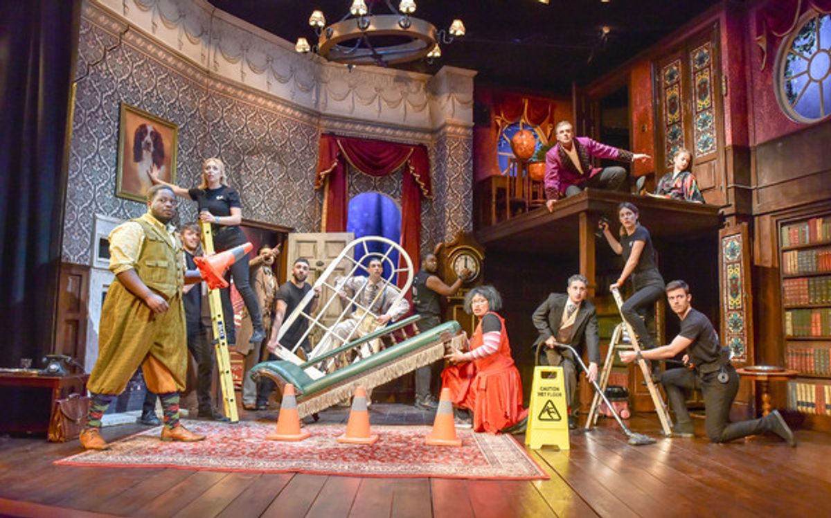 The company at Photos: Check Out the New Cast of THE PLAY THAT GOES WRONG