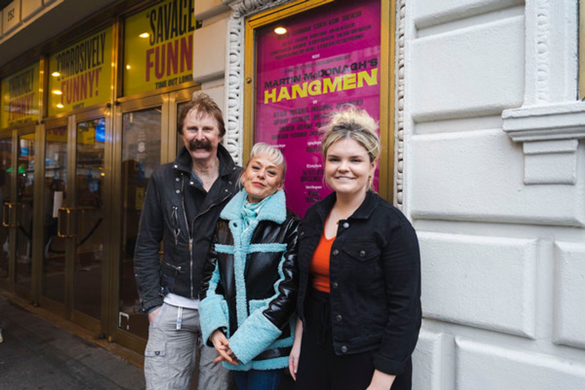 David Threlfall, Tracie Bennett, Gaby French at 