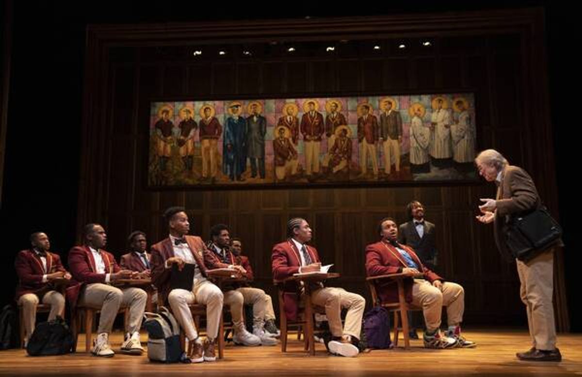 Members of the cast at Photos: First Look at CHOIR BOY at Yale Repertory Theatre