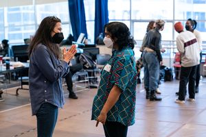 Sushma Saha and Director Diane Paulus Photo