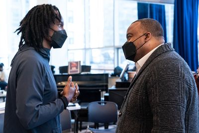 Director/Choreographer Jeffrey L. Paige and incoming A.R.T. Executive Director Kelvin Photo