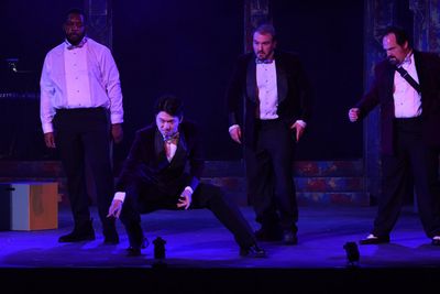 Richard McBride, Andy Shaehan Shin (Caiaphas), Gavin Carnahan, J. Alex Noble (Annas)  Photo