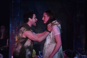 David Toole (Judas), Brecken Newton Farrell (Jesus)  Credit: Matt Polk Photo