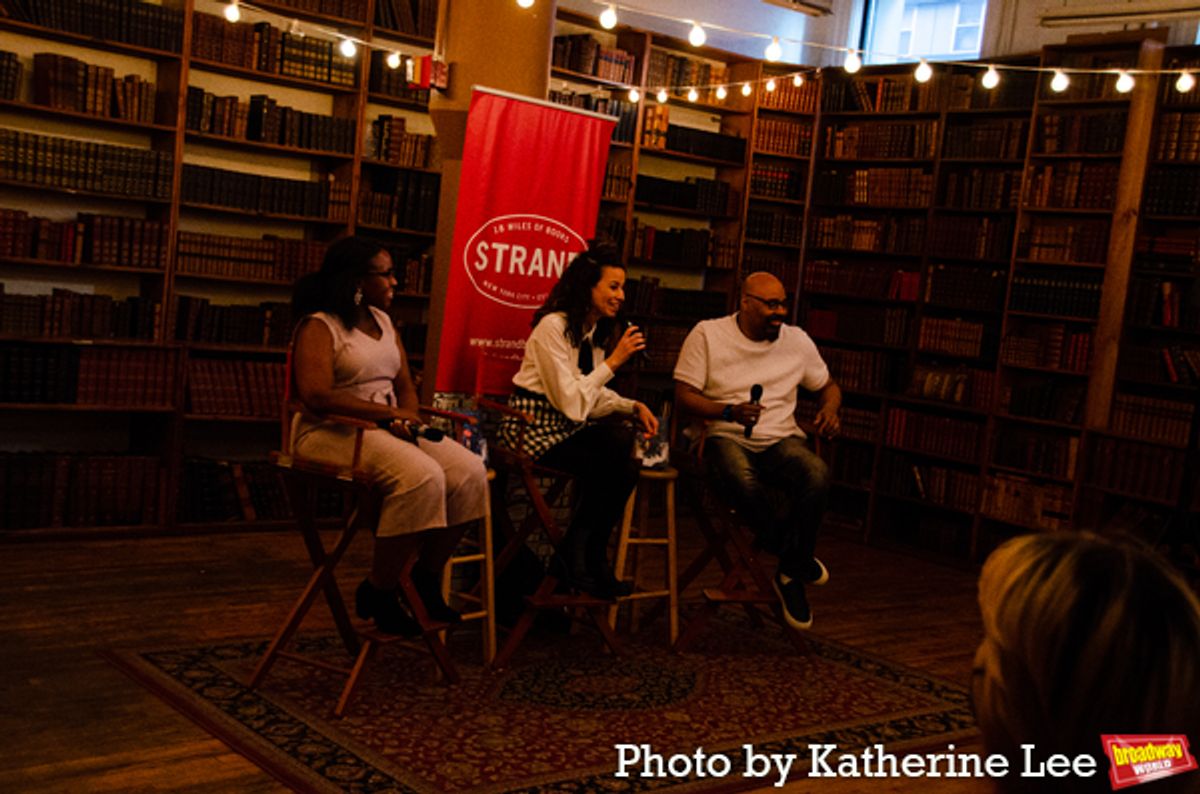 Brittany J. Thurman, Mandy Gonzalez and James Monroe Iglehart at 