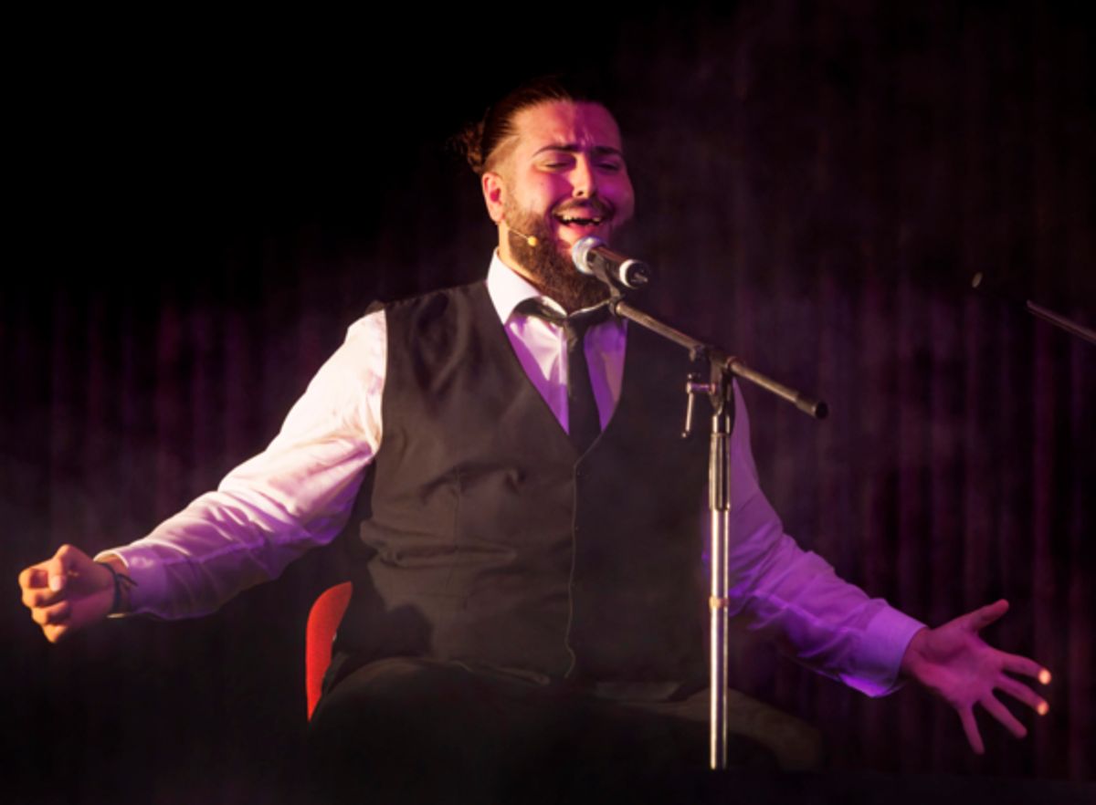Cantaor (singer) Joel de Pepa
Photo by Rossen Donev at Photos: Barcelona Flamenco Ballet Brings LUXURIA to Alex Theatre