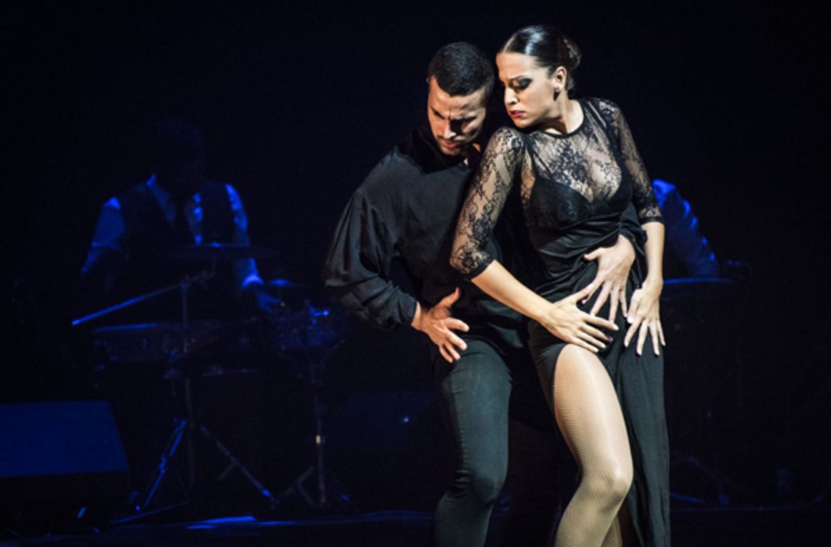 Paula Reyes and David Gutiérrez
Photo by Víctor Parreño at Photos: Barcelona Flamenco Ballet Brings LUXURIA to Alex Theatre
