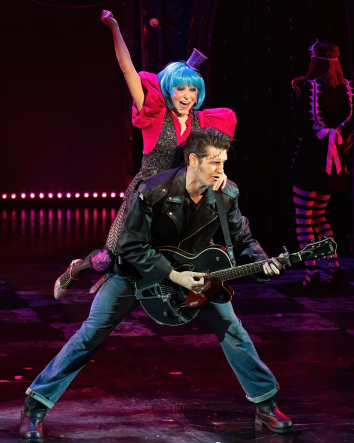 Hallie Walker and Chris Cornwell in The Rocky Horror Show at ZACH Theatre. Photo by Suzanne Cordeiro at 
