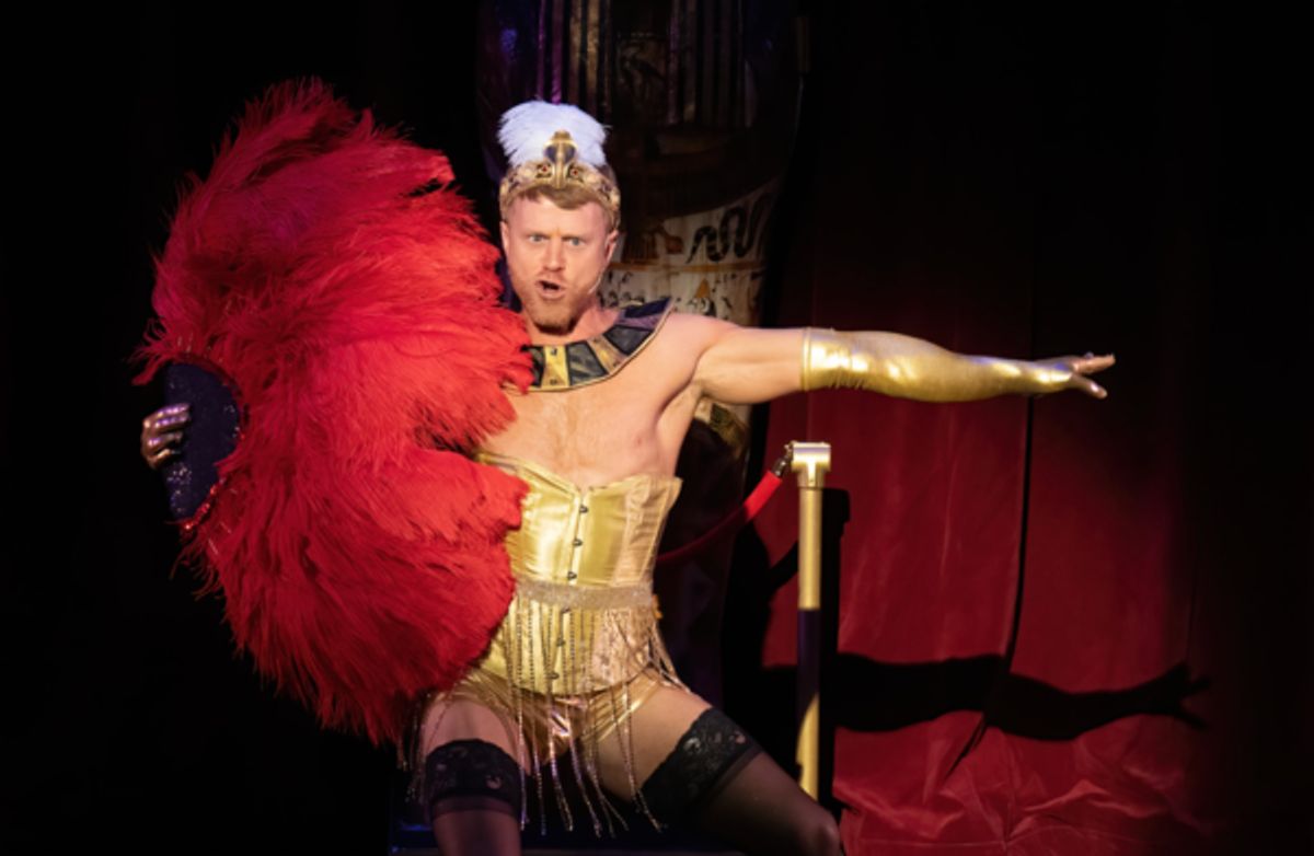 Logan Hart in The Rocky Horror Show at ZACH Theatre. Photo by Suzanne Cordeiro at 