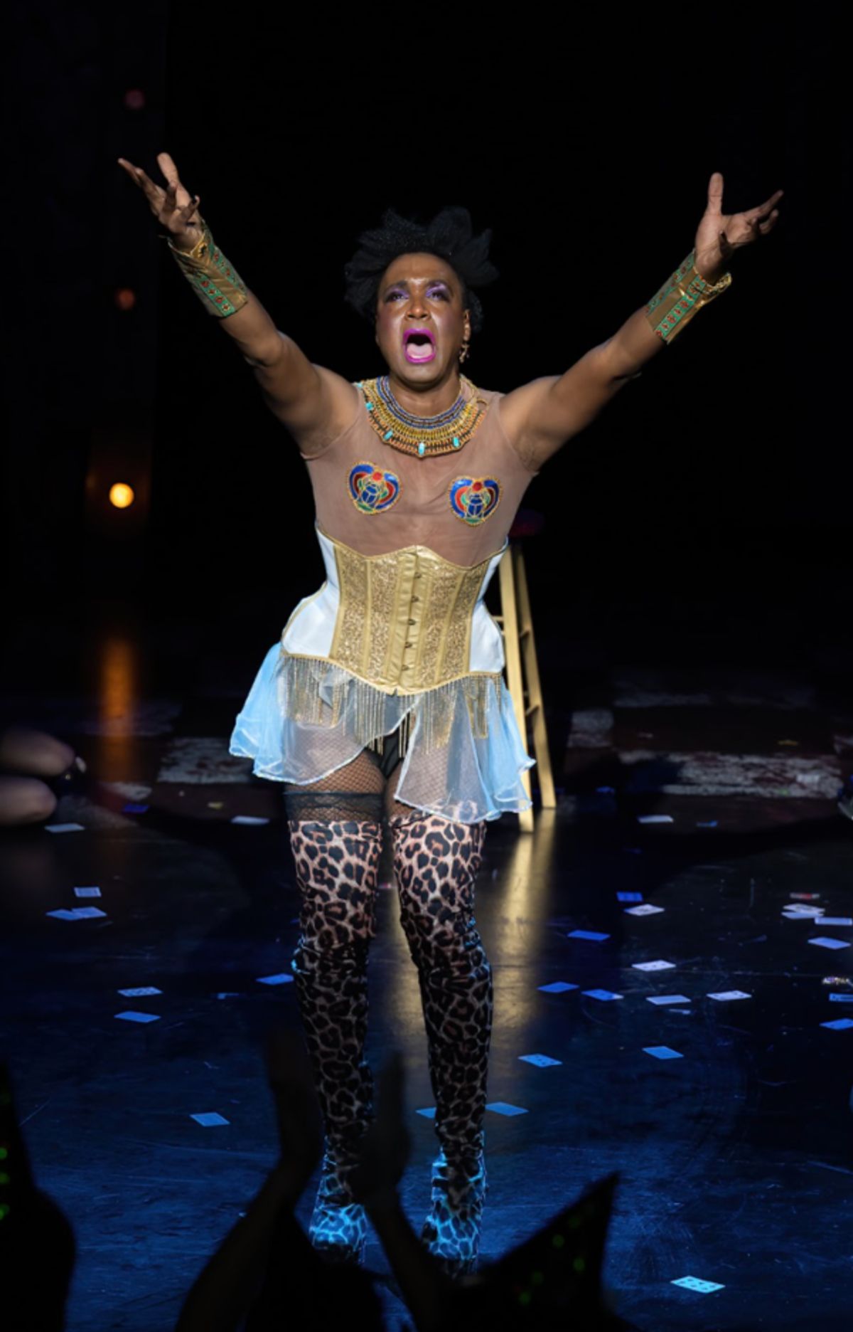 Cecil Washington Jr. in The Rocky Horror Show at ZACH Theatre. Photo by Suzanne Cordeiro at 