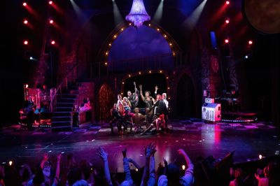 Cast of The Rocky Horror Show at ZACH Theatre. Photo by Suzanne Cordeiro Photo