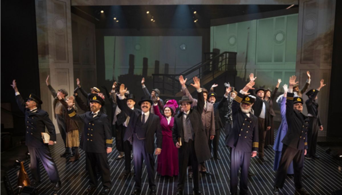 The cast of Titanic The Musical. Photo by Michael Brosilow. at 