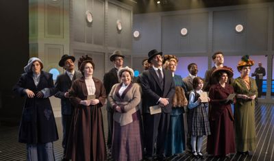 The cast of Titanic The Musical. Photo by Michael Brosilow. Photo