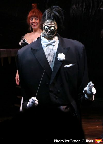 Leslie Rodriguez Kritzer and "Shrunken Head Guy" Photo
