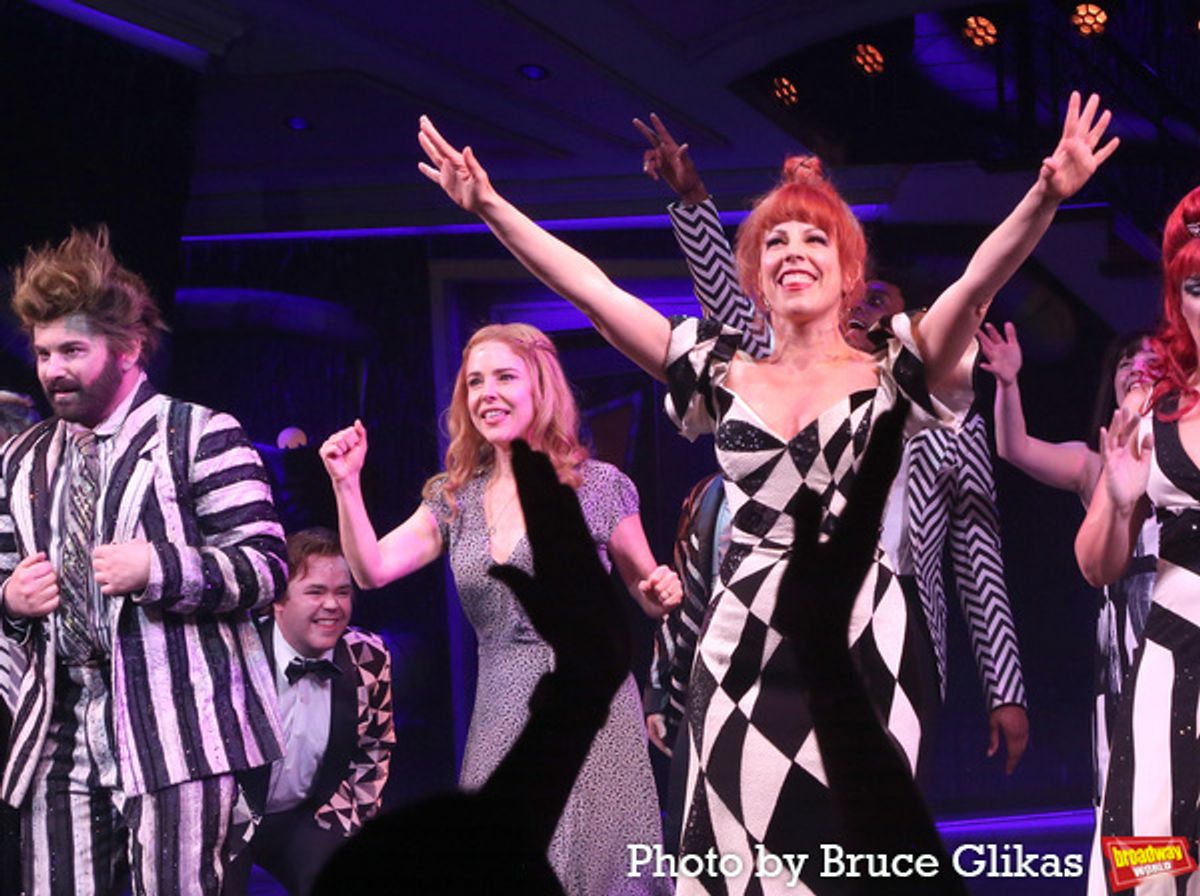 Alex Brightman, Kerry Butler and Leslie Rodriguez Kritzer at 