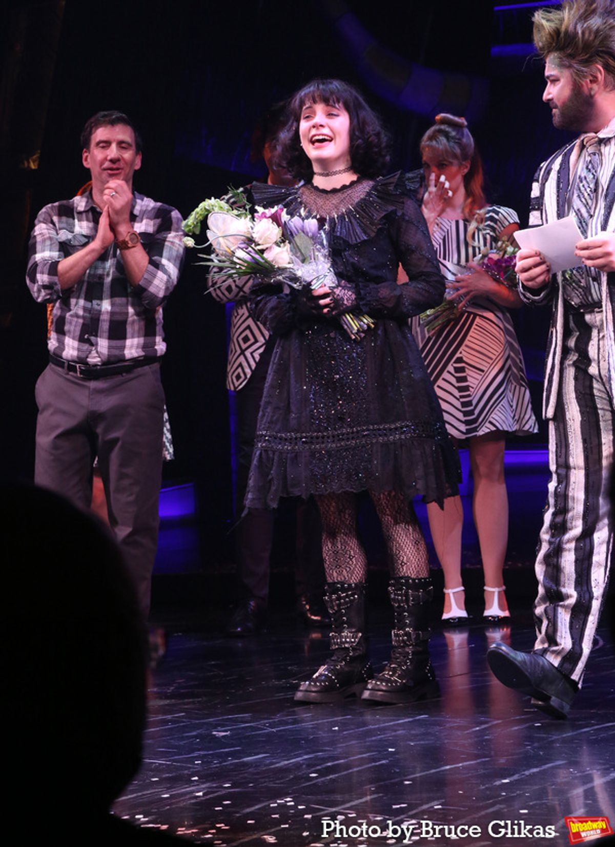 David Josefsberg, Elizabeth Teeter and Alex Brightman at 