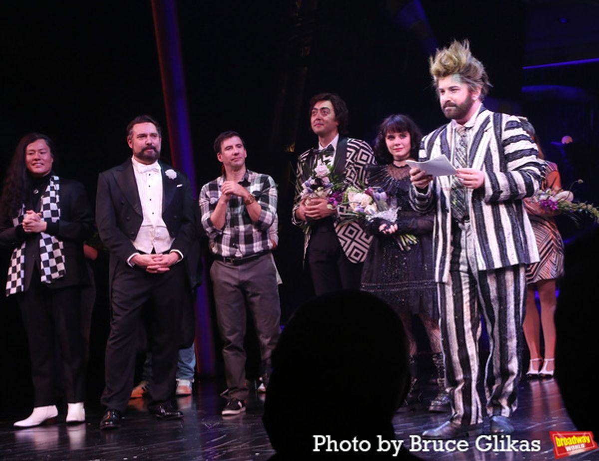 Kelvin Moon Loh, Adam Dannheisser, David Josefsberg, Graham Stevens, Elizabeth Teeter and Alex Brightman at 