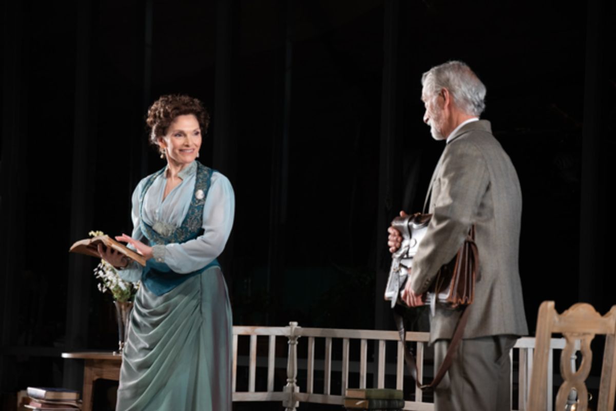 Mary Elizabeth Mastrantonio and David Strathairn in Ghosts at Seattle Rep. Photo by Bronwen Houck.