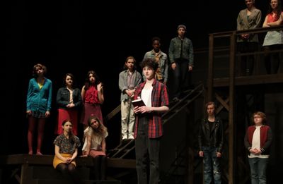 The cast of BTG's Footloose.  Photo