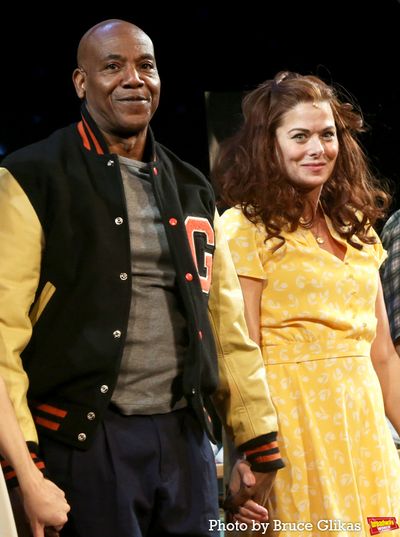 John Earl Jelks and Debra Messing  Photo