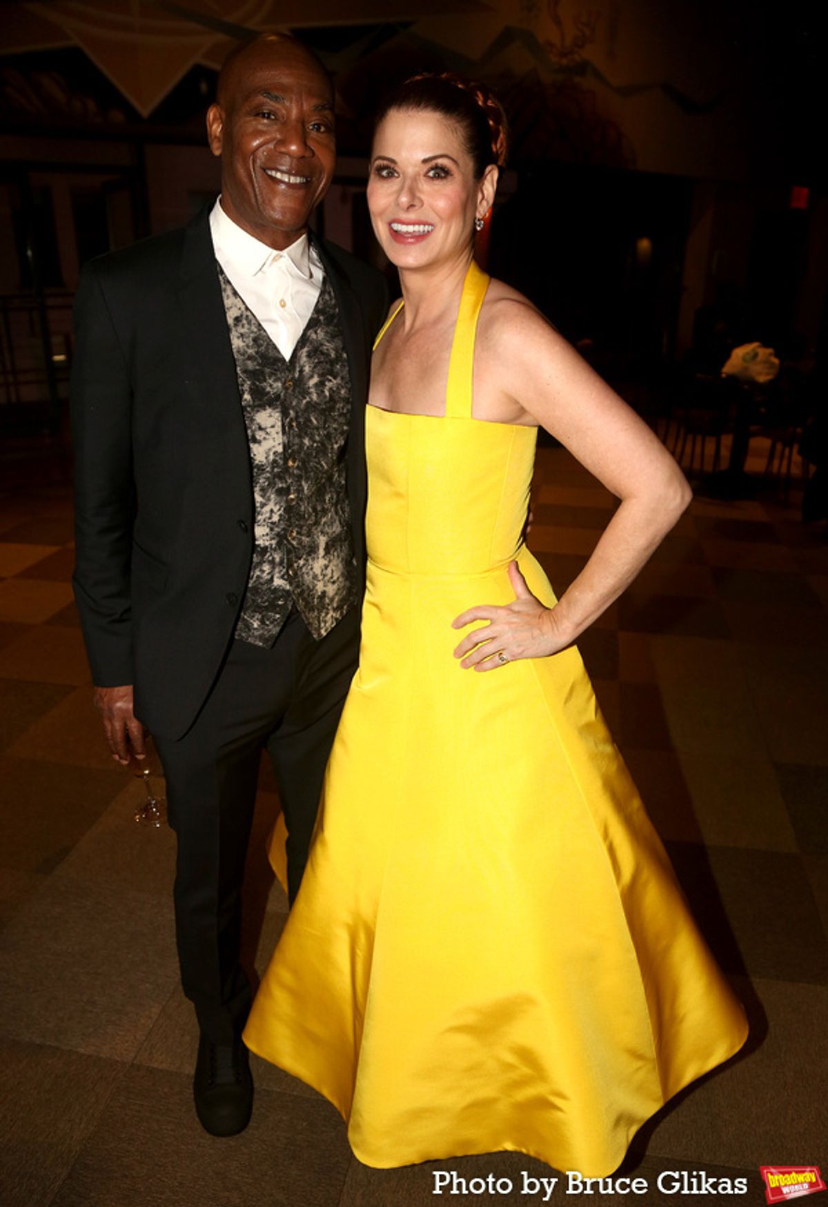 John Earl Jelks and Debra Messing at 