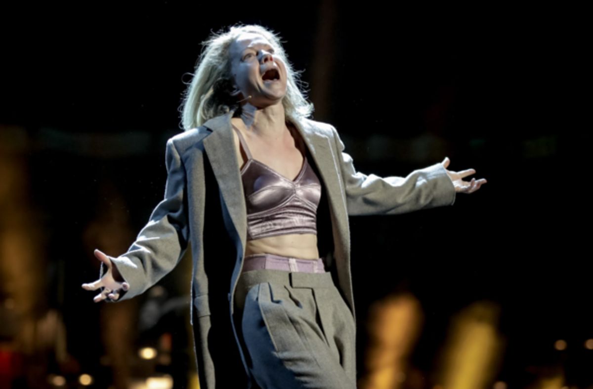 Amy Lennox performing as Sally Bowles in Cabaret at the Olivier Awards. 
Photo Credits: Christie Goodwin. at 