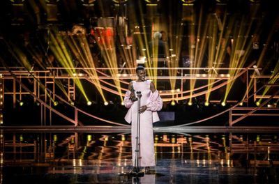 Sheila Atim wins Best Actress for her role in Constellations at the Olivier Awards. 
 Photo