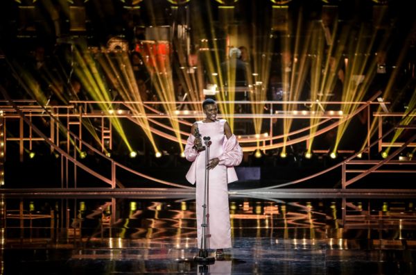 Sheila Atim wins Best Actress for her role in Constellations at the Olivier Awards. 
 Photo