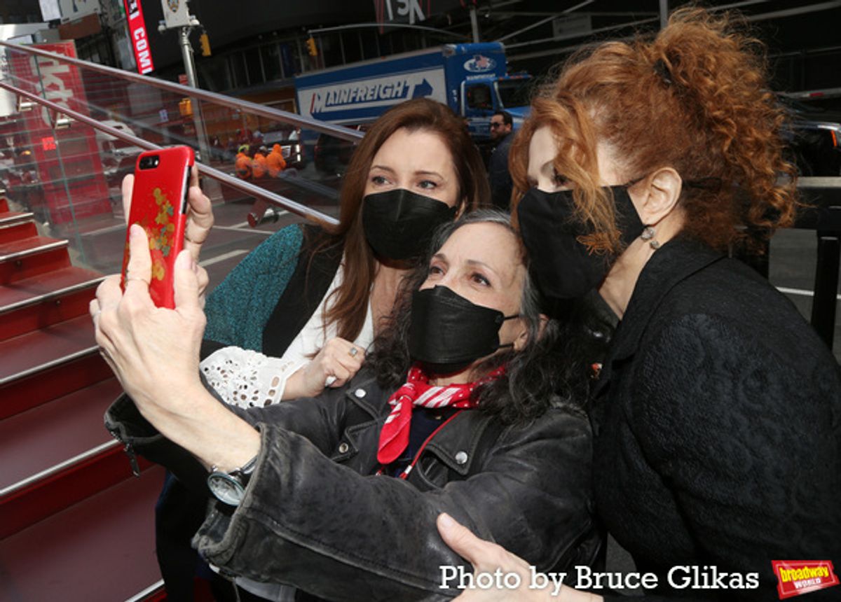 Donna Murphy, Bebe Neuwirth and Bernadette Peters at 