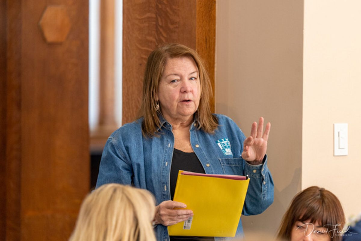 Debi Freund, Vice President/Artistic Director of Little Theatre of Manchester at Photos: Castle Craig Players at First Annual CT Community Theatre Conference